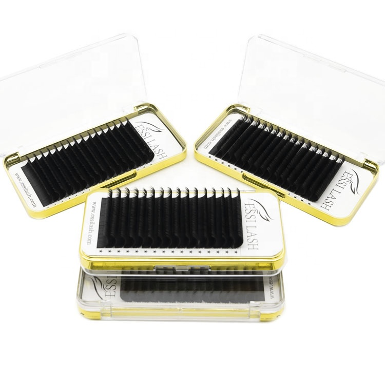 ESSI 1s Blooming Lashes Wholesale Vendor Volume Eyelashes 0.05 0.07 Easy Fanning Eyelash Extension 